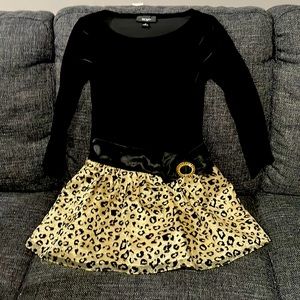 Black & gold party dress size 8